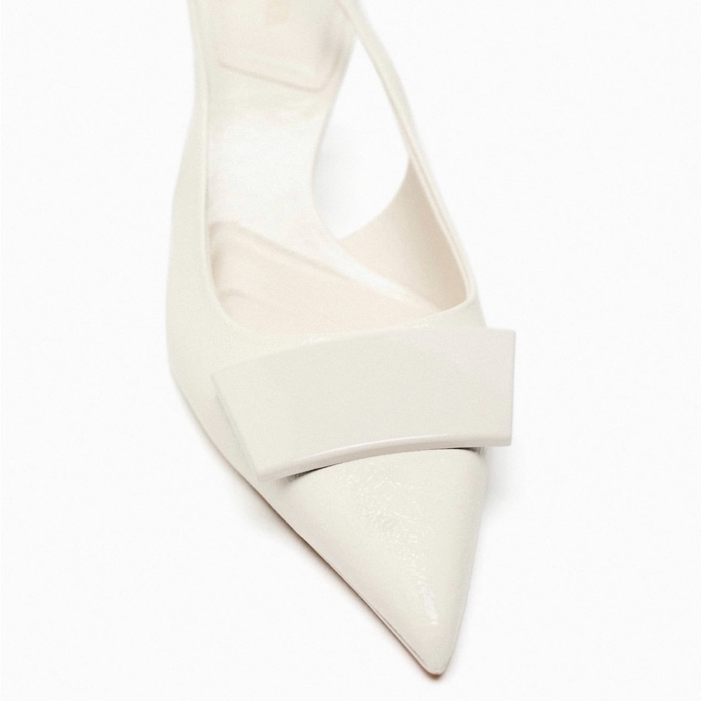 Zara Cream Pointed Heels